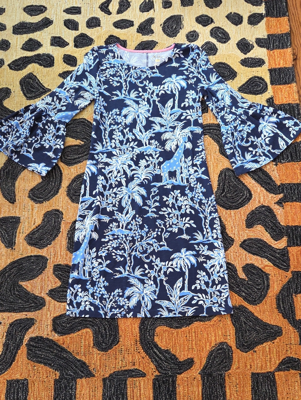 Lilly Pulitzer Rozaline Dress Low Tide Navy Tall Tales